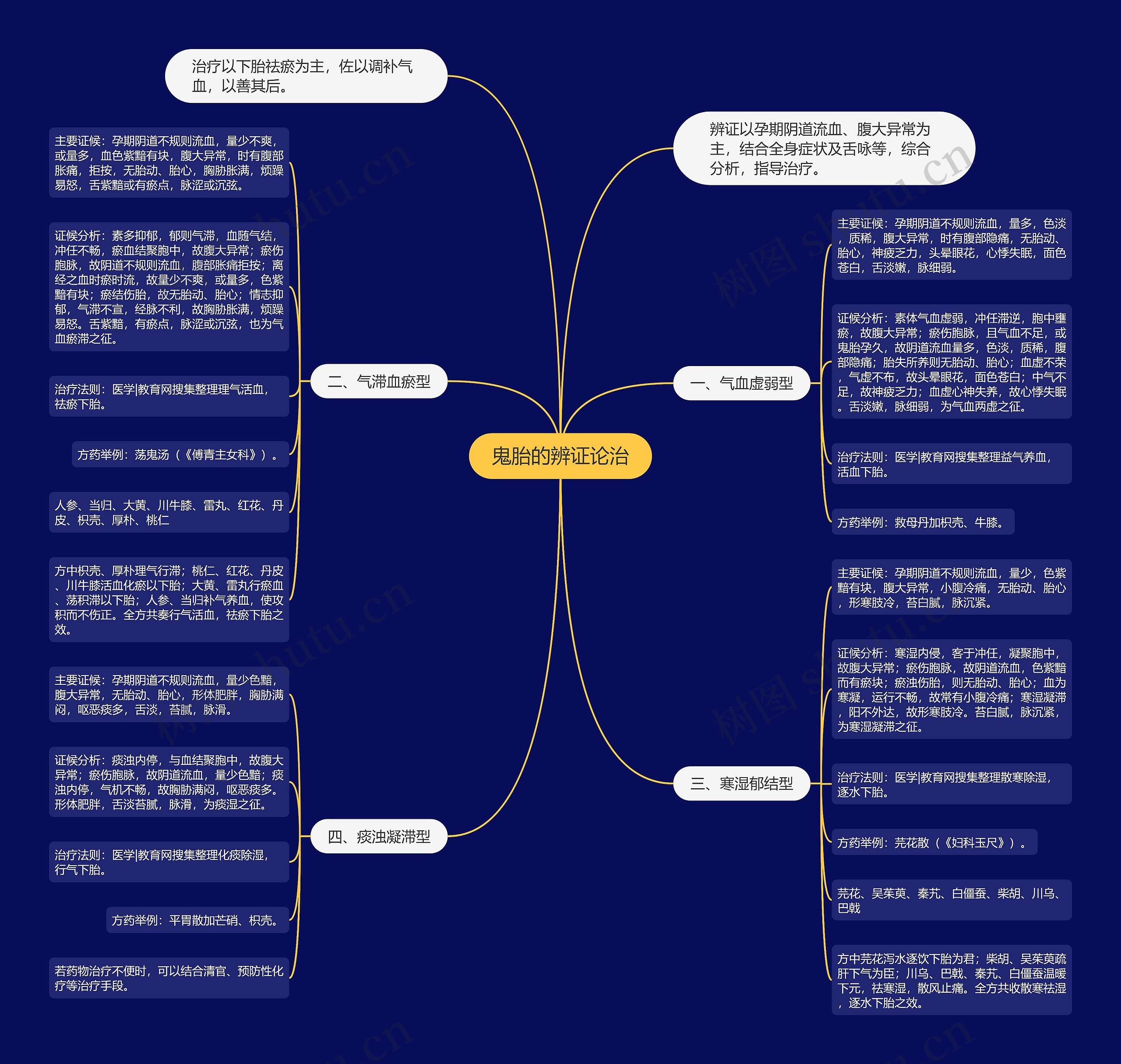 鬼胎的辨证论治 鬼胎的辨证论治