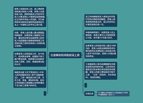 交通事故现场勘查误工费 