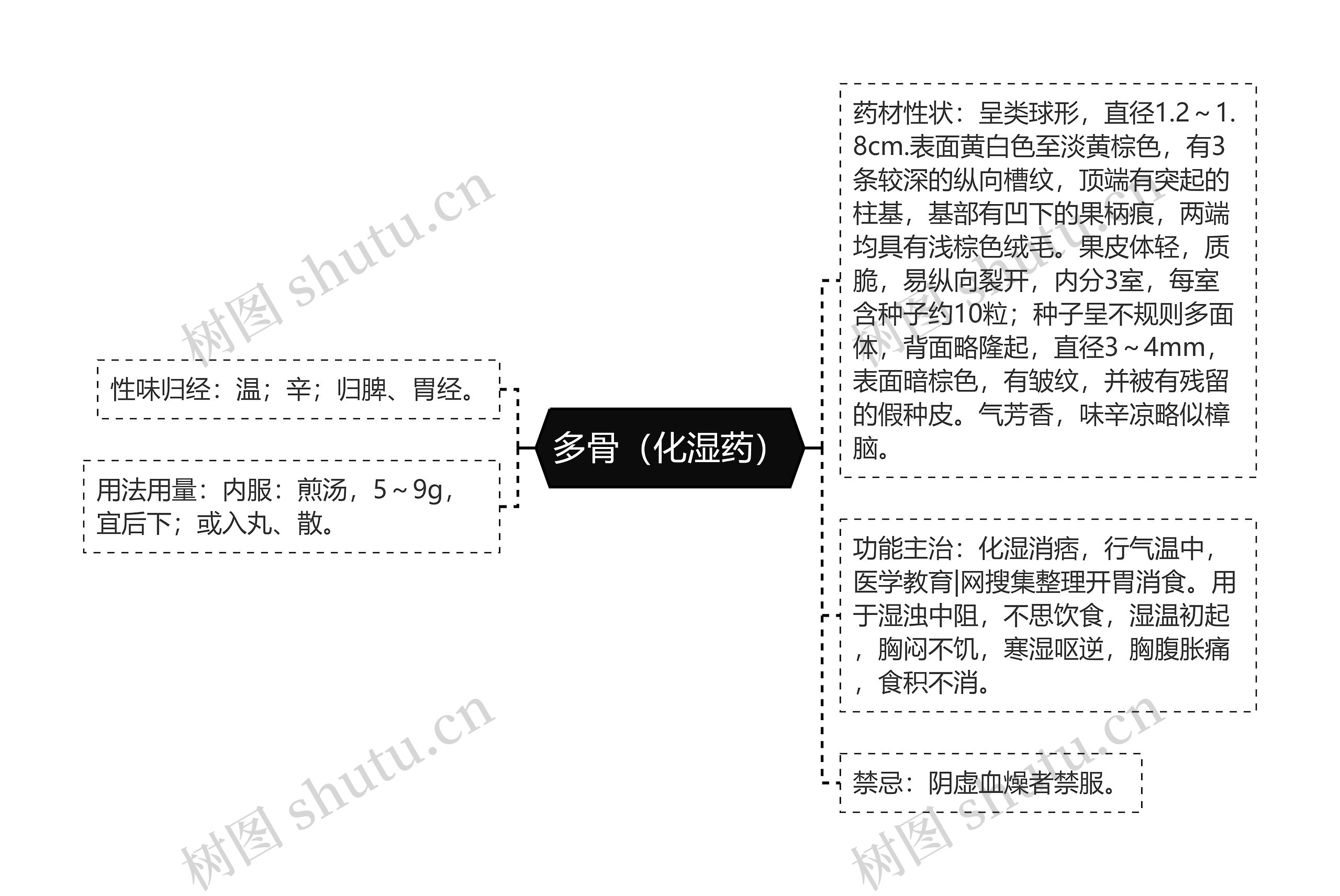 多骨（化湿药）思维导图