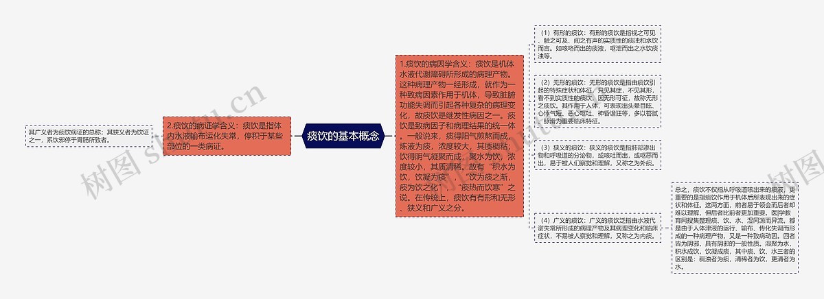 痰饮的基本概念思维导图_编号p7004520-TreeMind树图