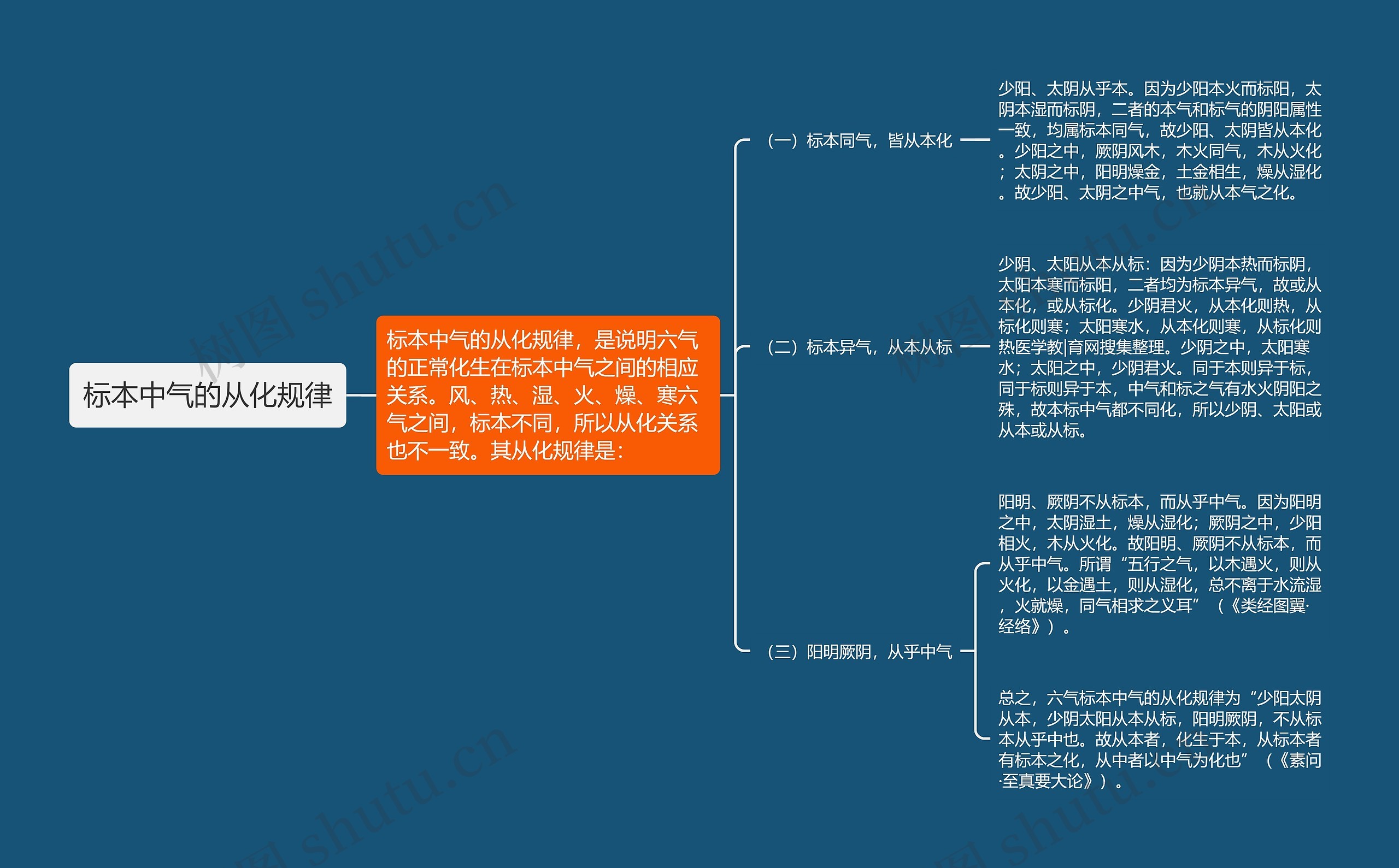 标本中气的从化规律