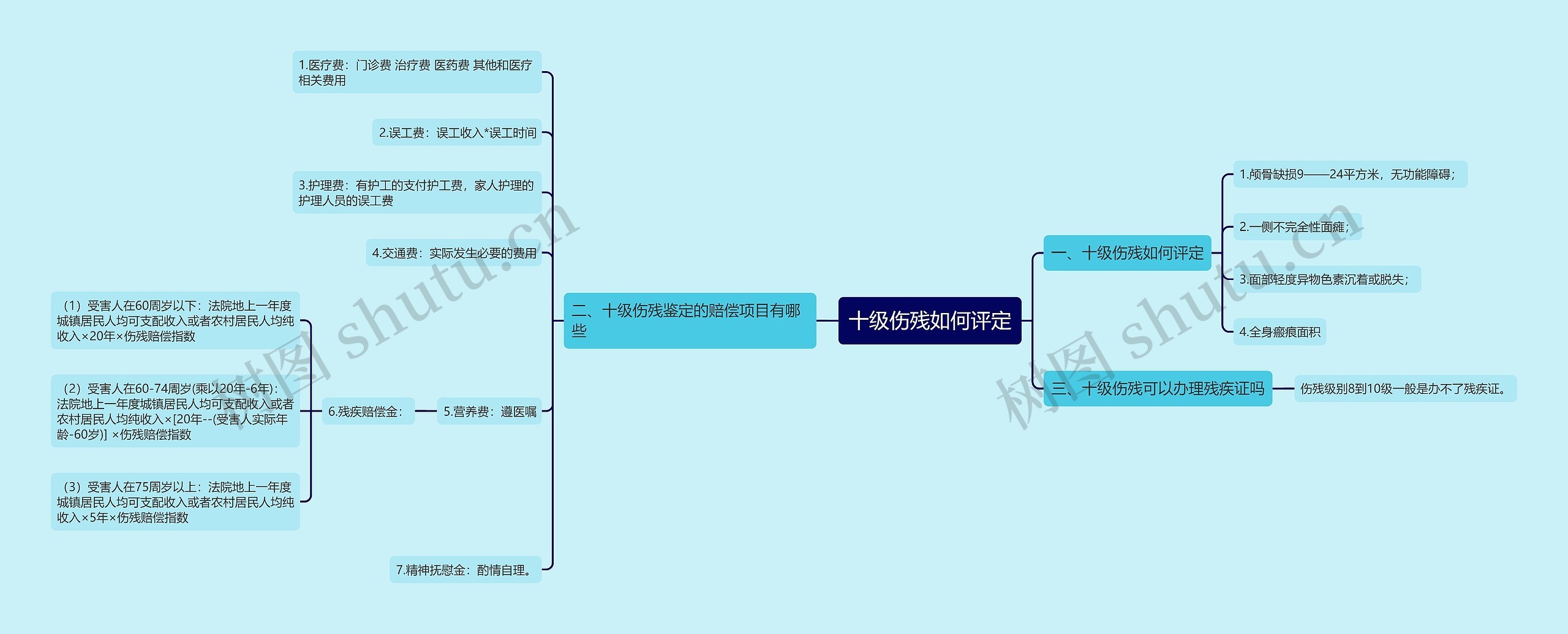 十级伤残如何评定