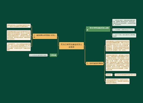 双方打架司法鉴定后怎么走程序