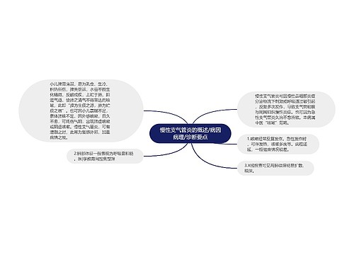 慢性支气管炎的概述/病因病理/诊断要点