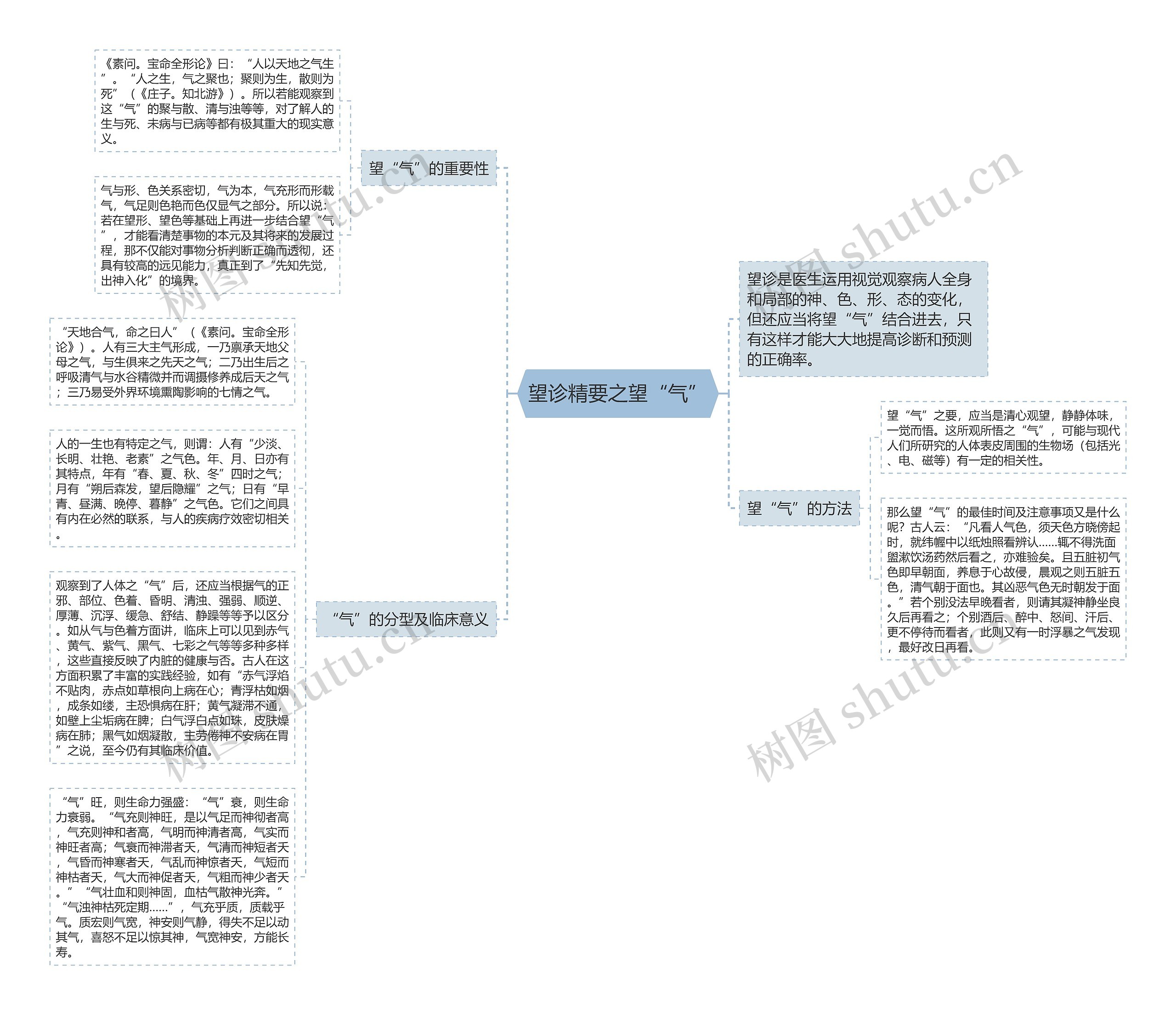 望诊精要之望“气”思维导图
