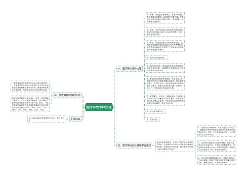医疗事故怎样处理