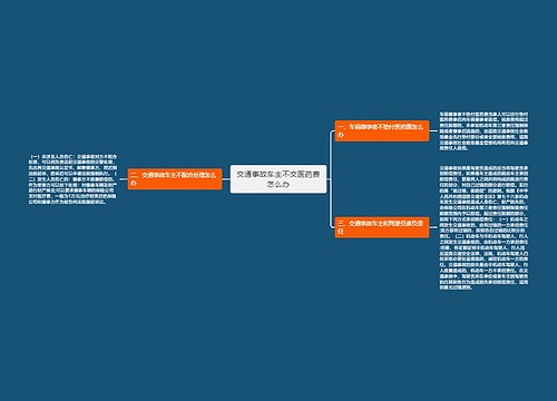 交通事故车主不交医药费怎么办