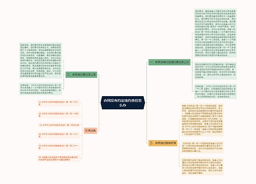 合同没有约定违约责任怎么办