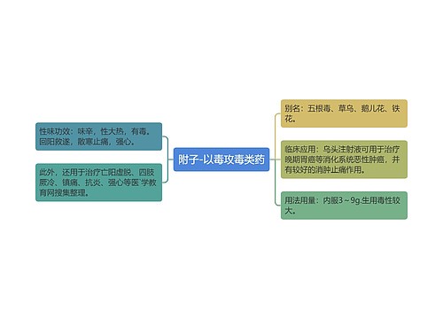 附子-以毒攻毒类药