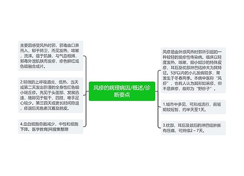 风疹的病理病因/概述/诊断要点