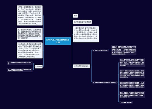 劳务关系中的侵权赔偿怎么算