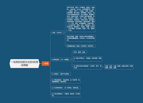 一枝蒿的功能主治|性味|用法用量