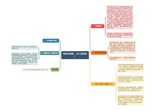 微信转错账，怎么拿回钱？