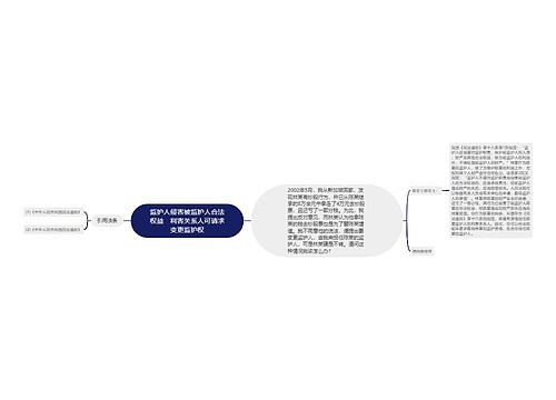 监护人侵害被监护人合法权益　利害关系人可请求变更监护权