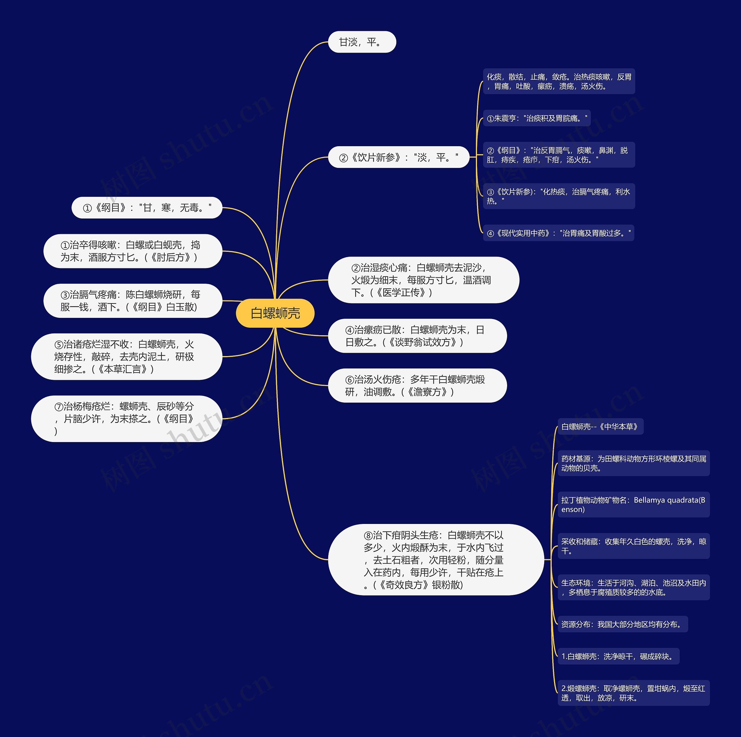 白螺蛳壳思维导图