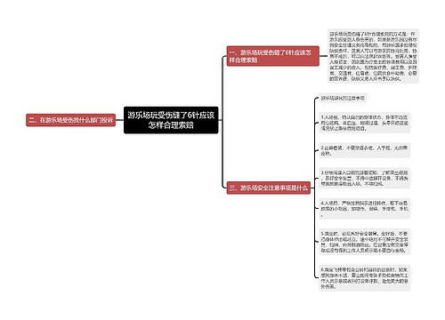 游乐场玩受伤缝了6针应该怎样合理索赔