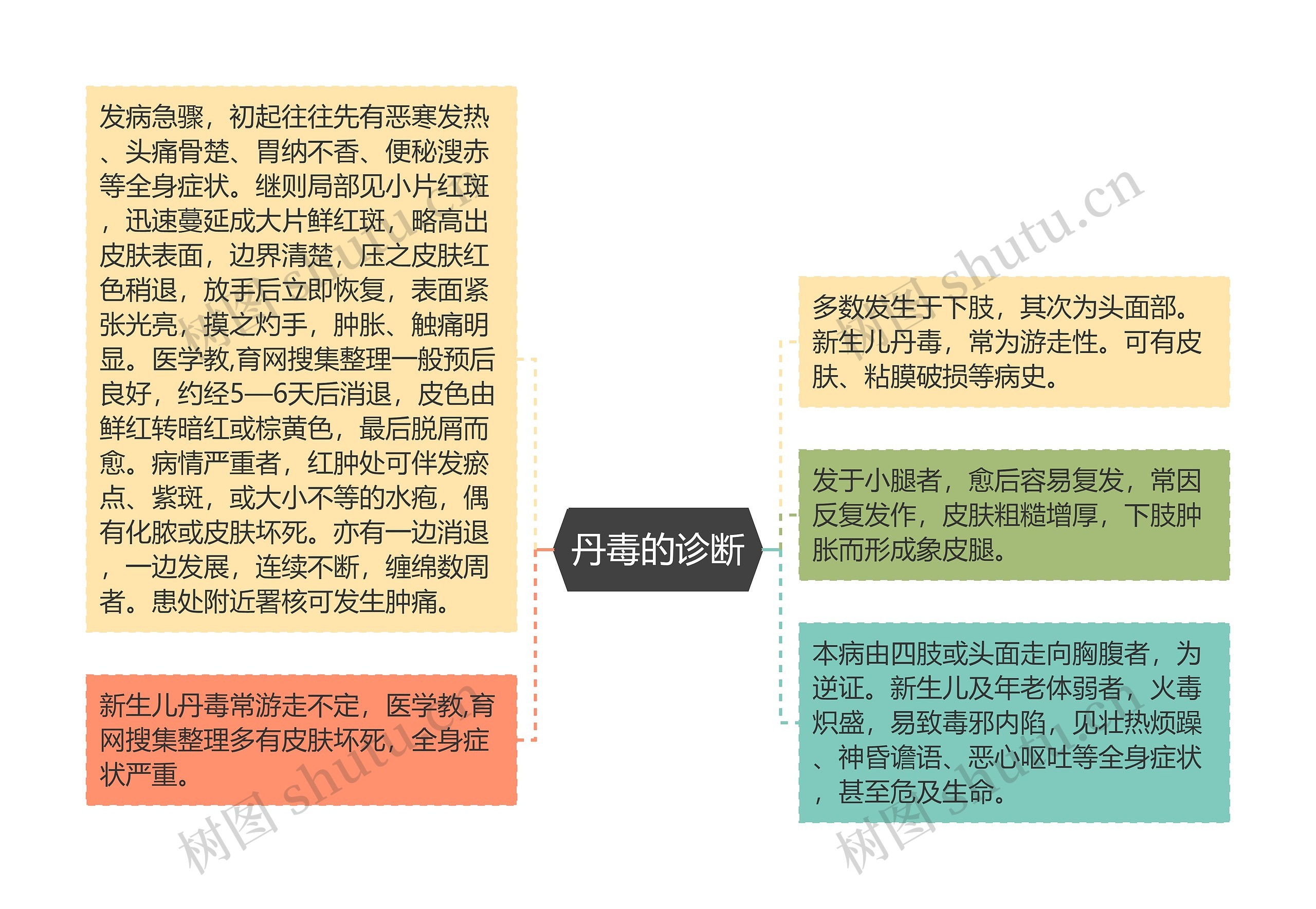 丹毒的诊断思维导图