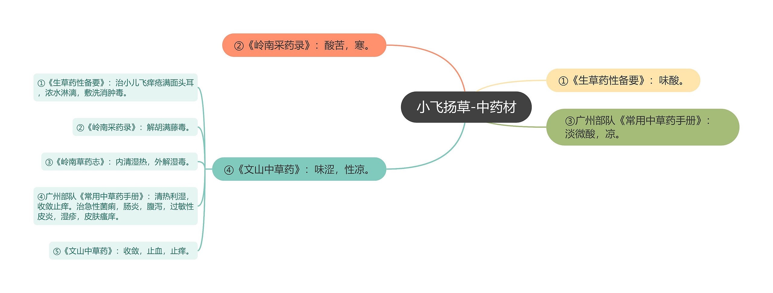 小飞扬草-中药材思维导图