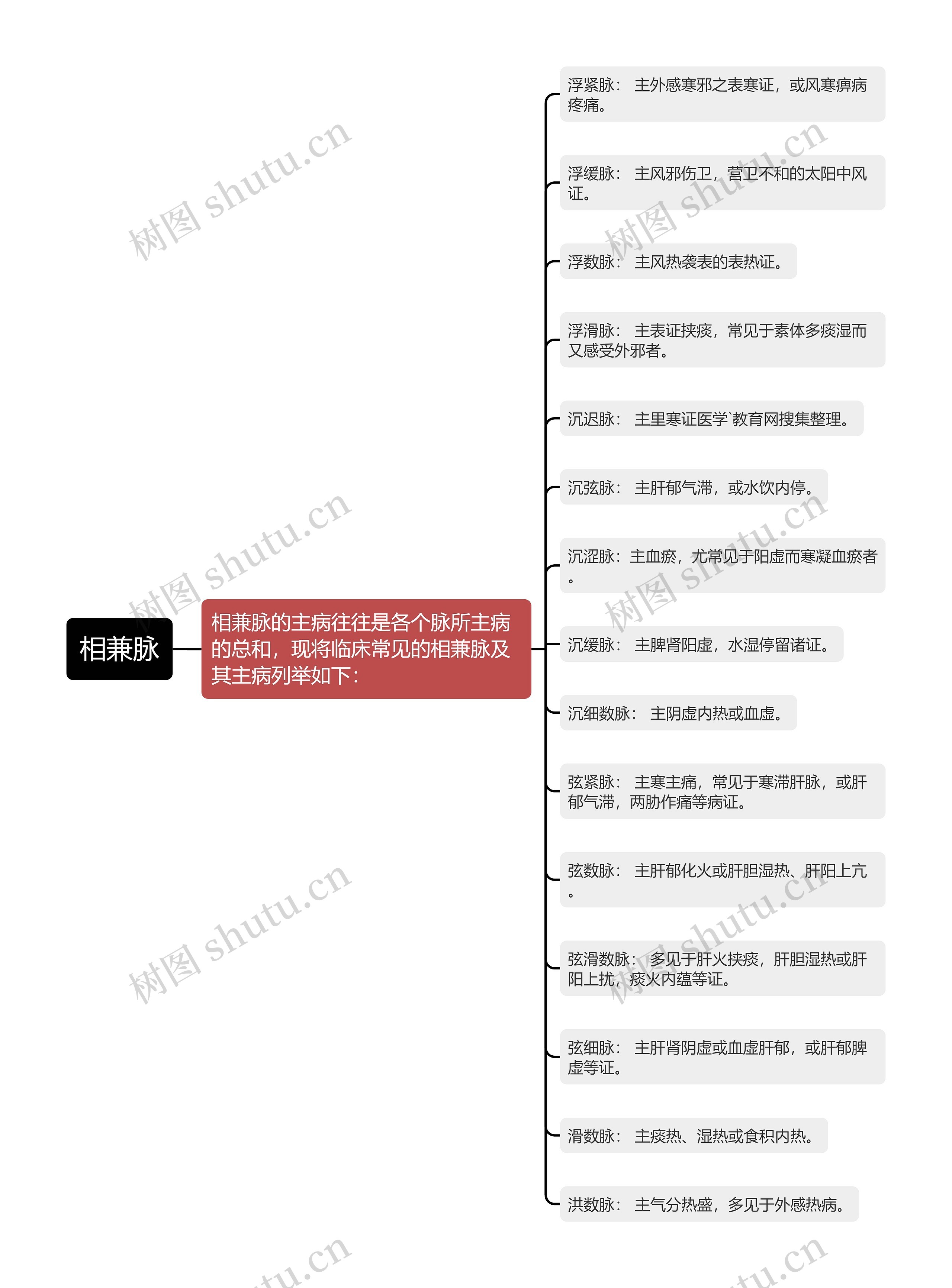 相兼脉思维导图