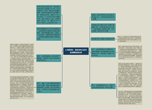 人身损害：残疾者生活补助费赔偿标准