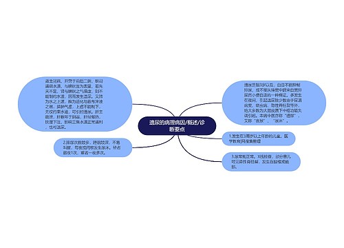 遗尿的病理病因/概述/诊断要点