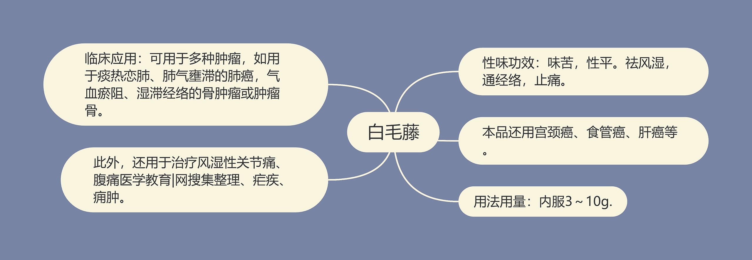 白毛藤思维导图