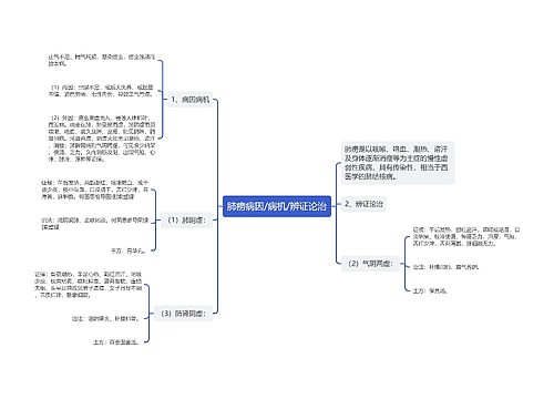 肺痨病因/病机/辨证论治