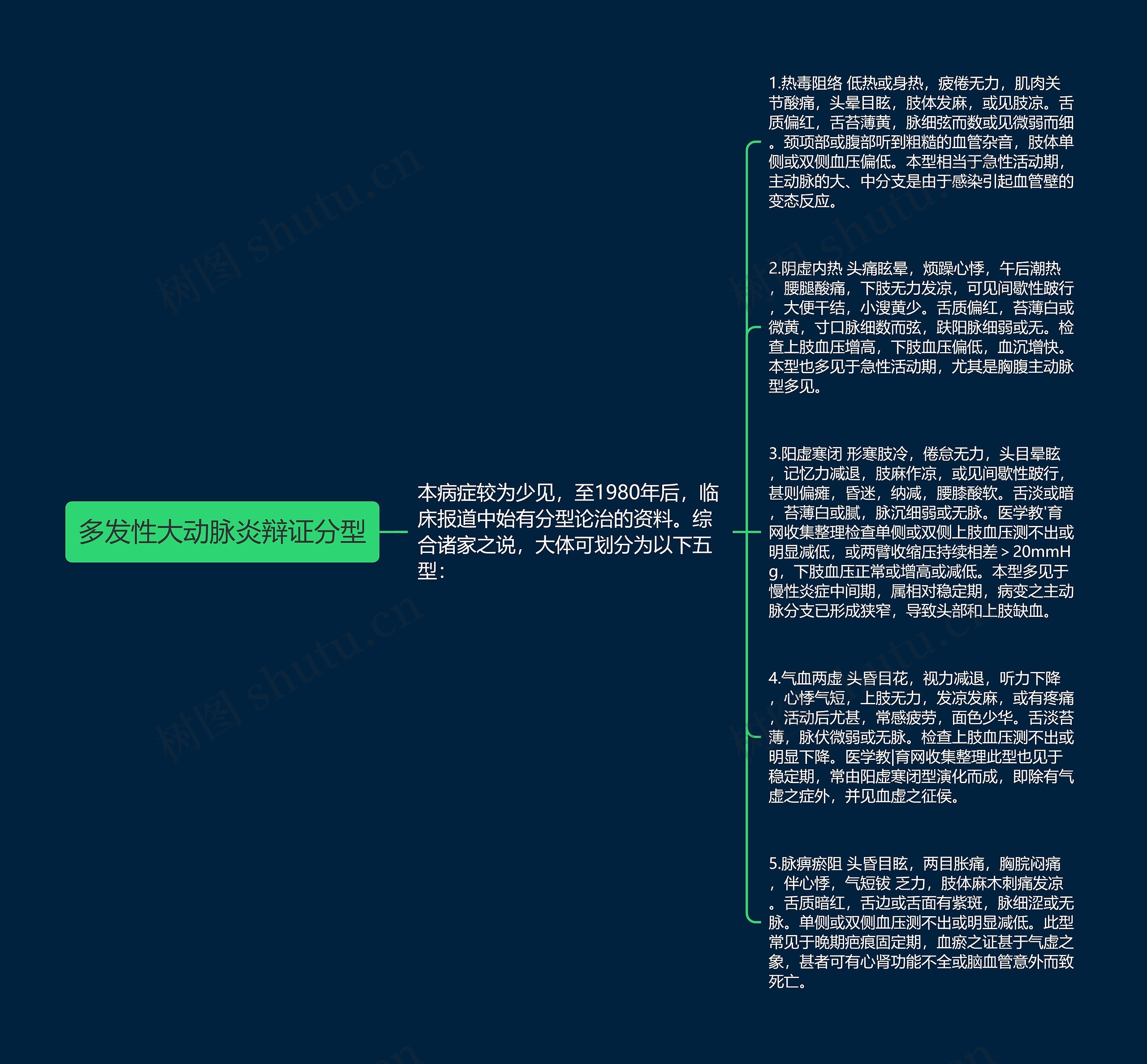 多发性大动脉炎辩证分型