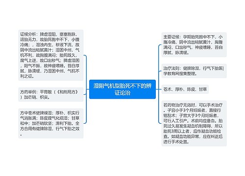 湿阻气机型胎死不下的辨证论治