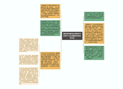 精神损害赔偿法律现状及犯罪行为造成精神损害的常见性