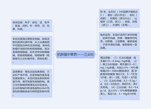 抗肿瘤中草药——三尖杉