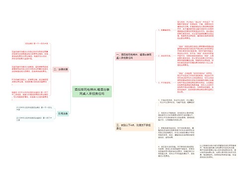 酒后摔死电梯井,喝酒出事同桌人承担责任吗