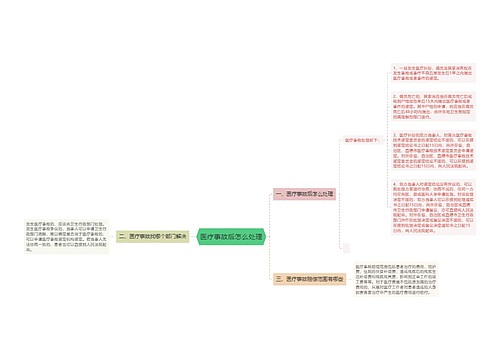 医疗事故后怎么处理