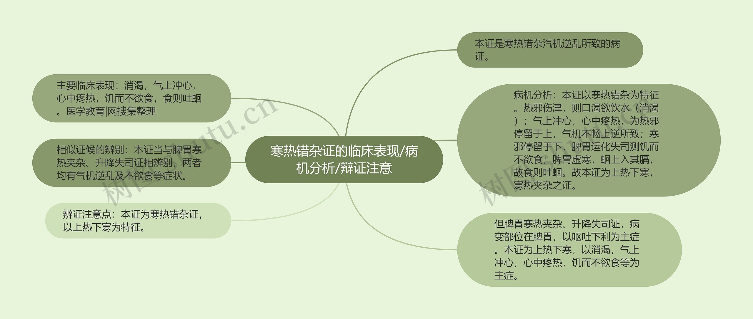 寒热错杂证的临床表现/病机分析/辩证注意