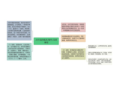 火针法的概述/操作/注意事项