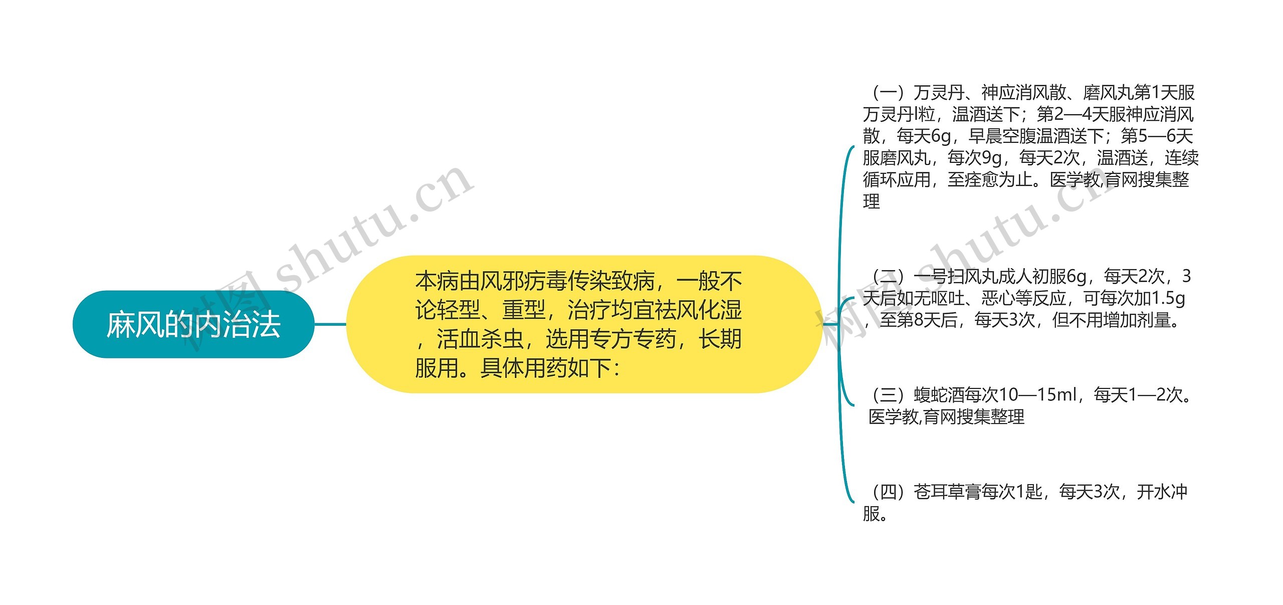 麻风的内治法思维导图