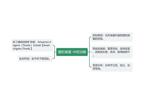 普陀南星-中药词典