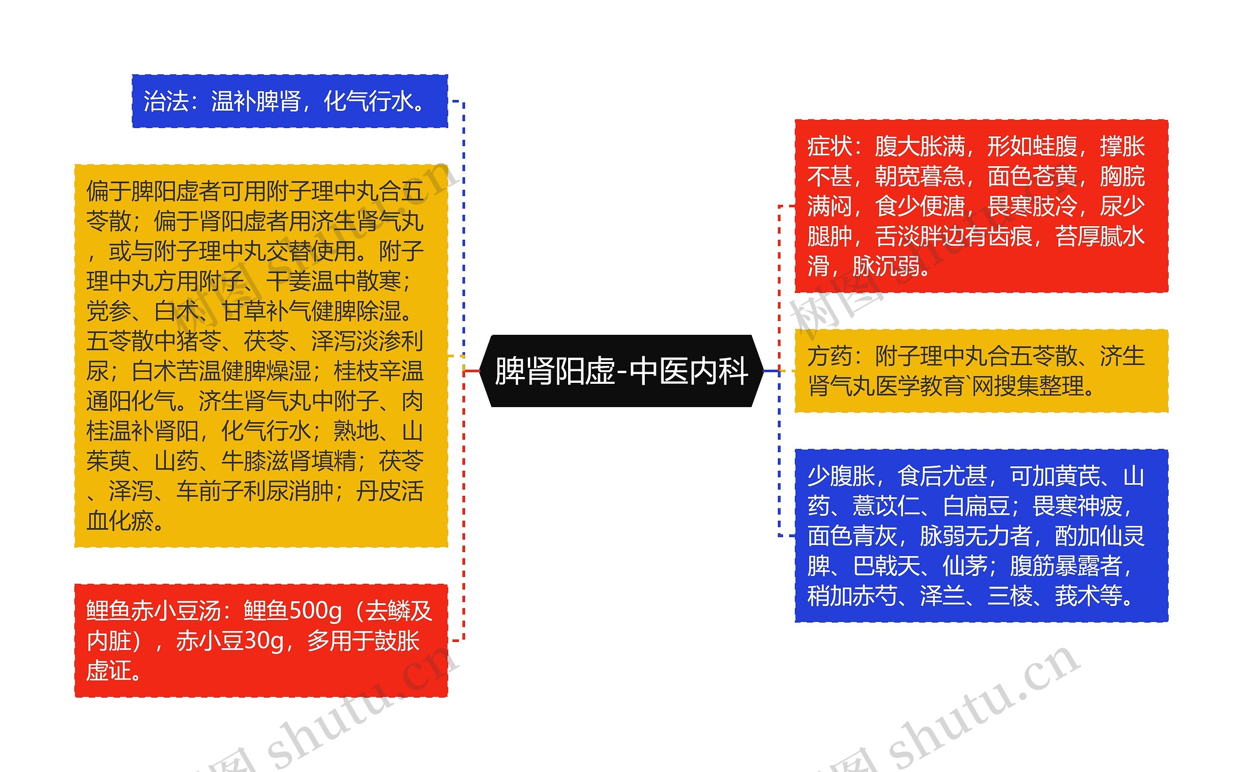 脾肾阳虚-中医内科思维导图