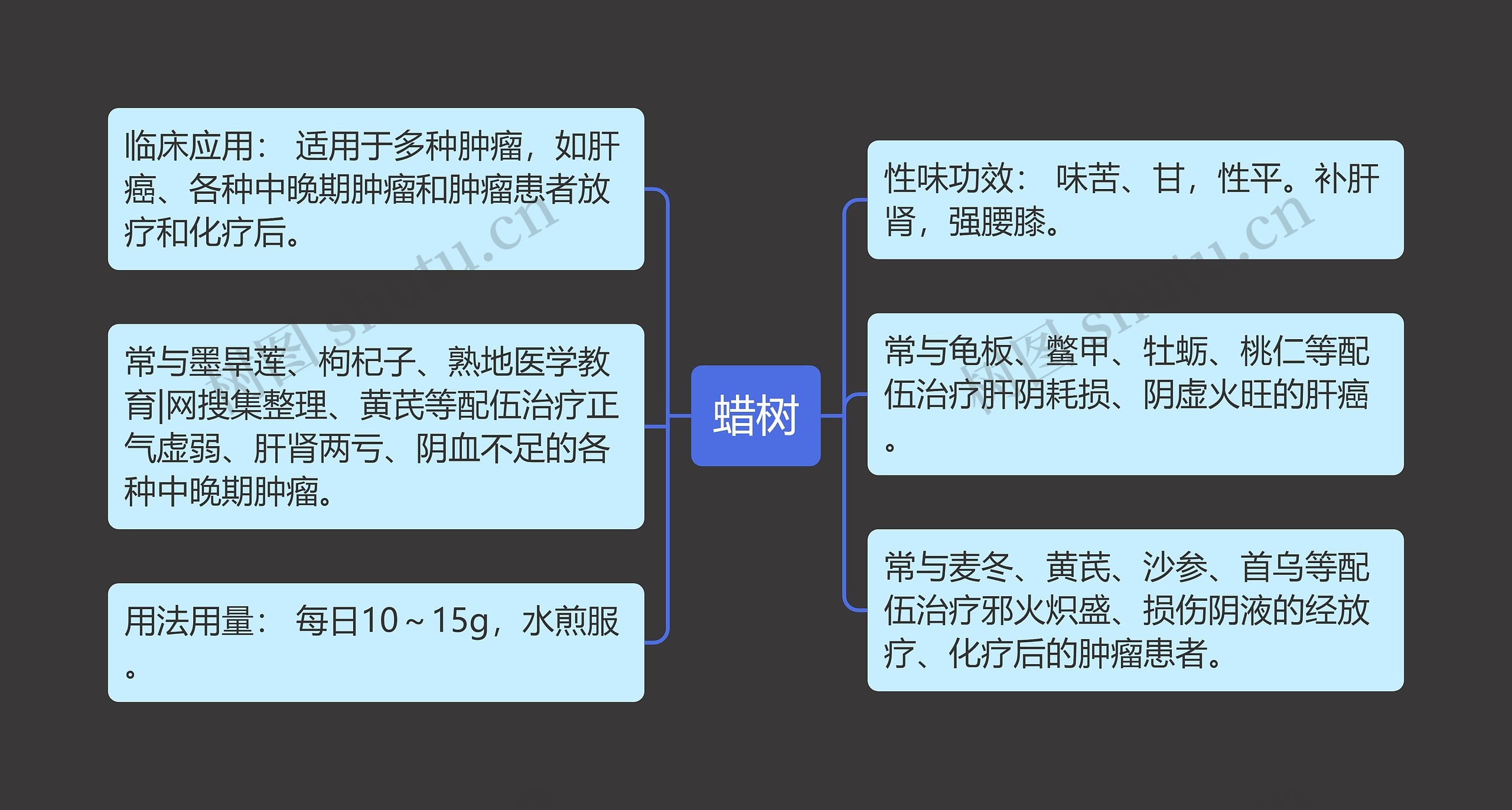 蜡树思维导图