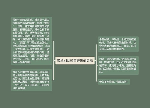 带鱼别刮鳞营养价值更高