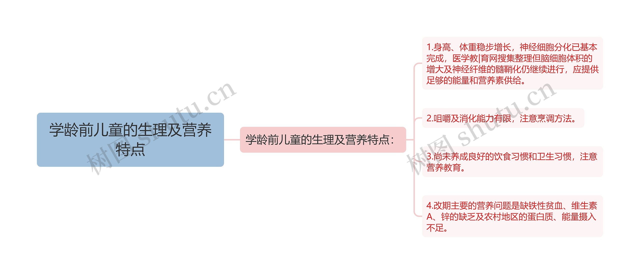 学龄前儿童的生理及营养特点