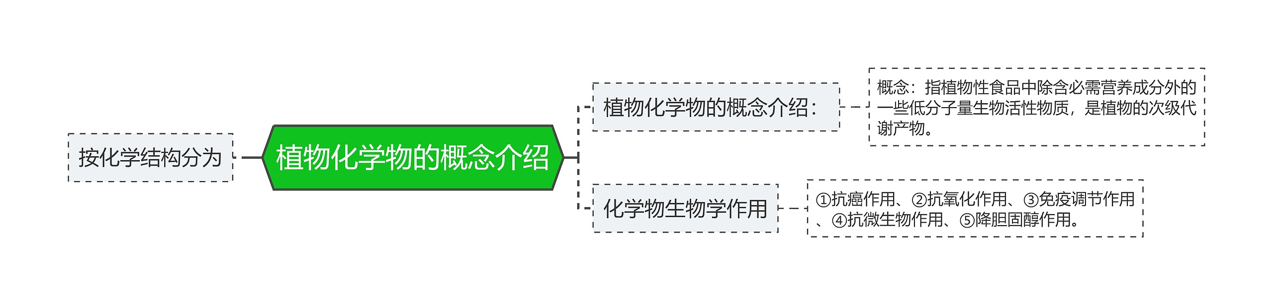 植物化学物的概念介绍思维导图