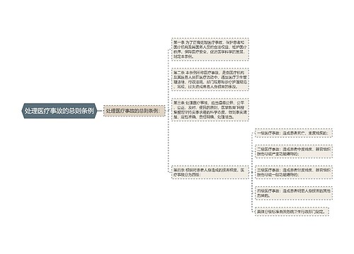 处理医疗事故的总则条例