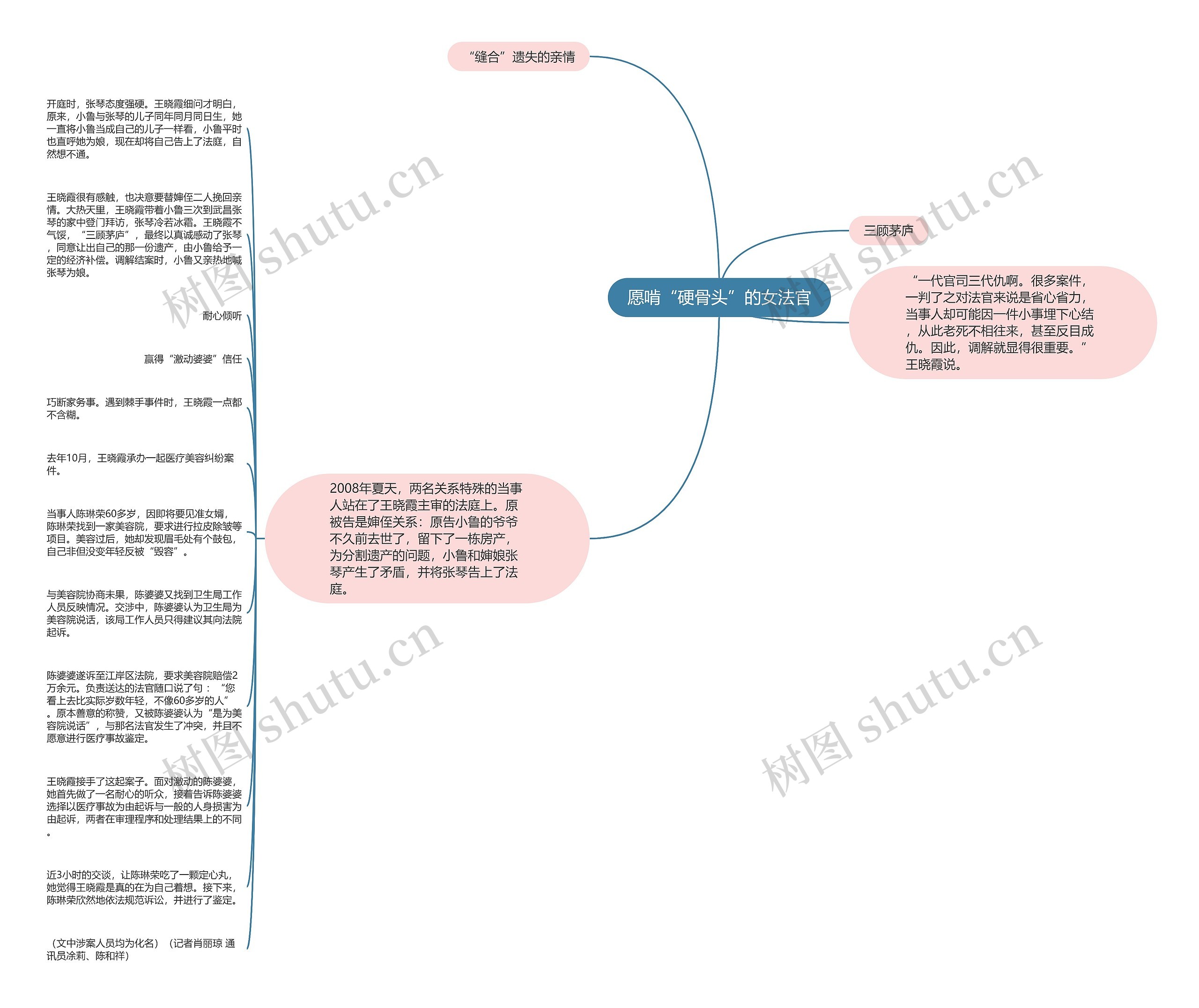 愿啃“硬骨头”的女法官思维导图