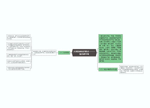 灾害防病知识要点——一氧化碳中毒