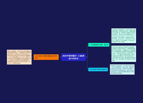药剂学辅导精华--口腔速溶片的特点