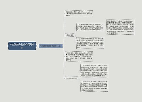 冲击波的致伤的作用是什么