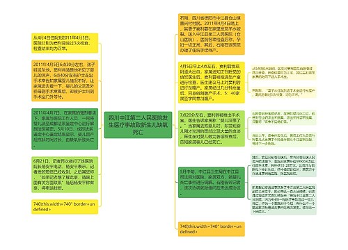 四川中江第二人民医院发生医疗事故致新生儿缺氧死亡