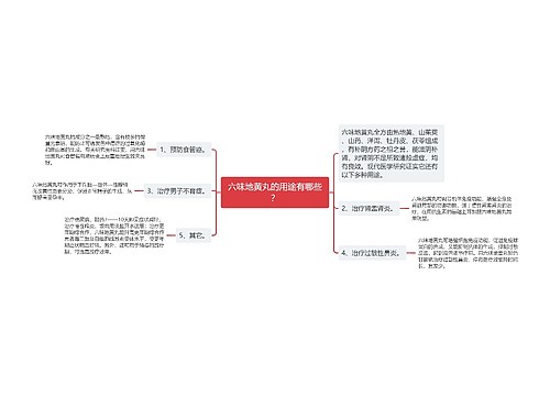 六味地黄丸的用途有哪些？