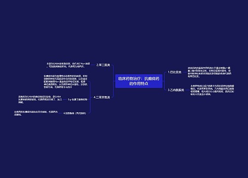 临床药物治疗：抗癫痫药的作用特点